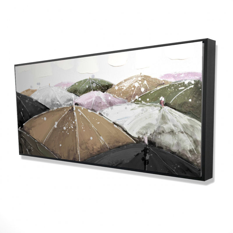 Spring showers - 24"x48" Framed canvas