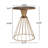 Hollow Edge Retro Art Pine Side Table