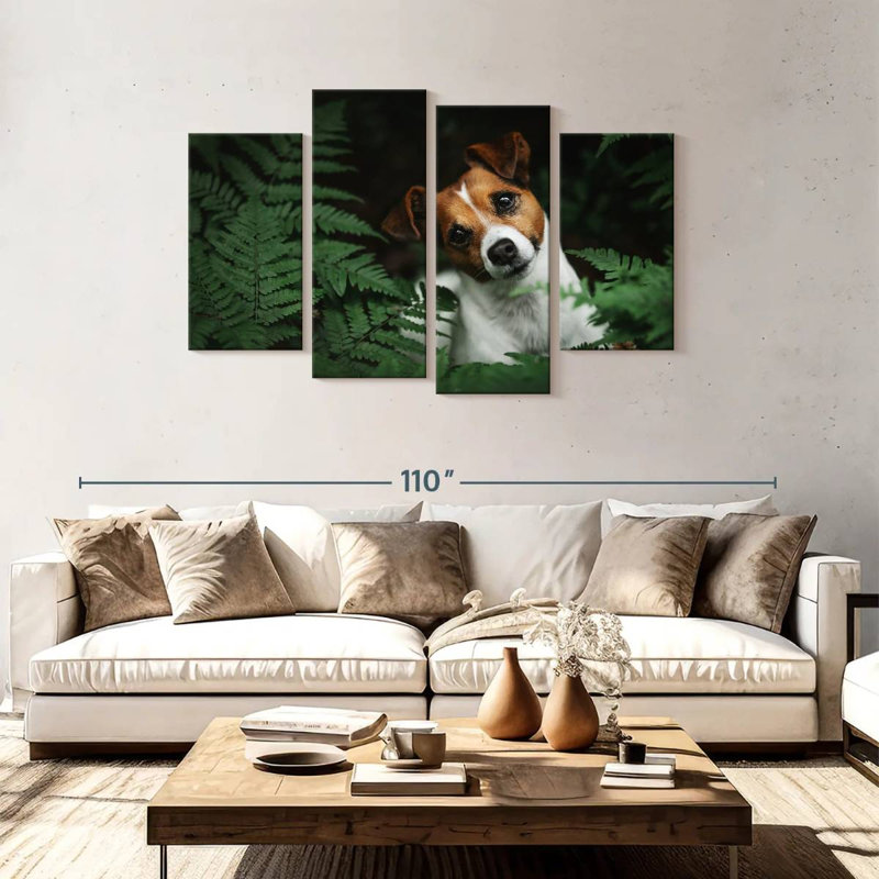 Brampt Adorable Terrier, 48" H x 75" W