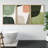 Green Tripyth Multicolor Ovals Abstract Mid Century Modern Framed Canvas 3 Pieces Print Wall Decor-90847644-90847642