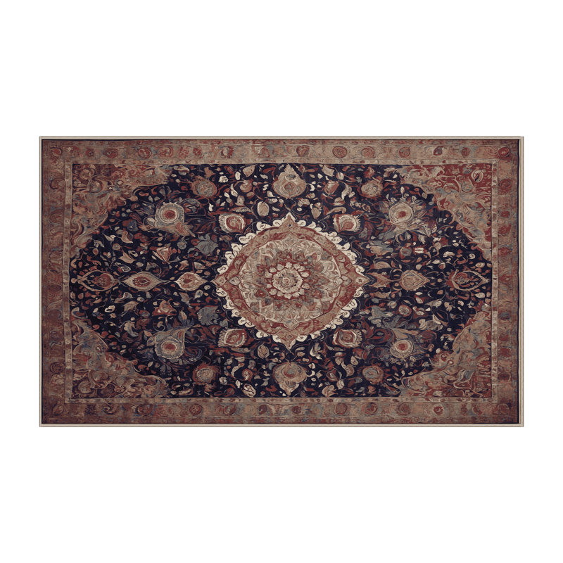 Tapis brun lavable à la machine, Tapis de couloir 2 pi x 4 pi