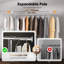 Adjustable Rolling Clothing Rack