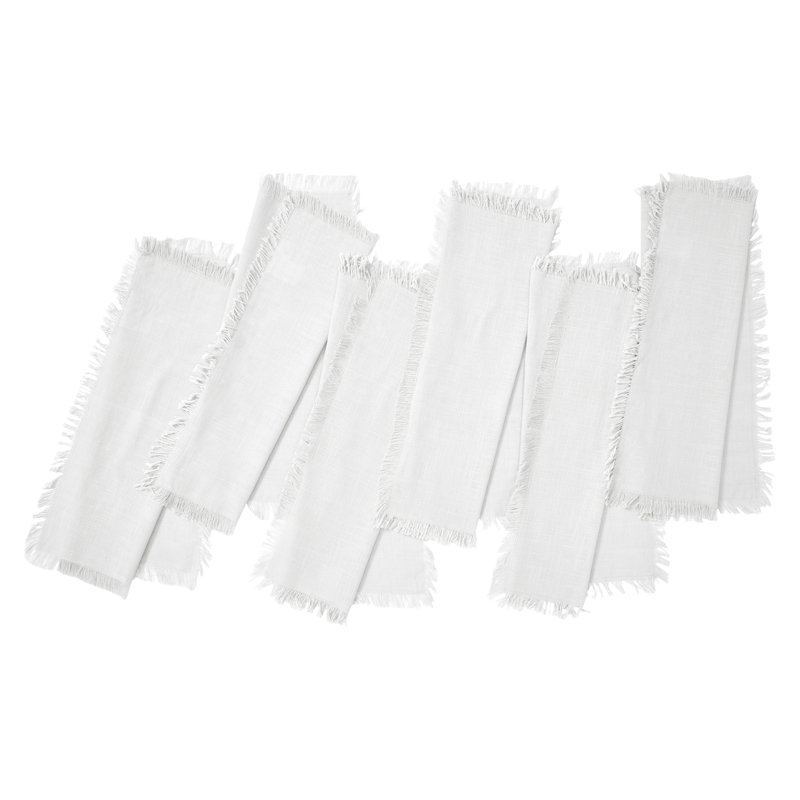 100% Cotton Solid Colour Varied Napkin, White