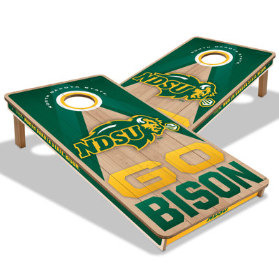 YouTheFan NCAA N Dakota St Bison 2X4 Slogan Series Cornhole NO BAGS