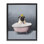 «Bathing Pug» avec toile canard en caoutchouc encadrée par Svetlana Aleynikova