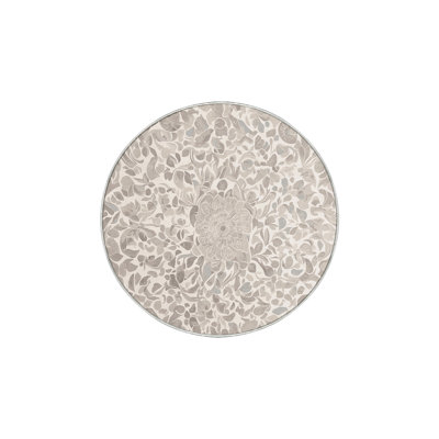 Tapis beige soyeux et moelleux