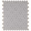 Carreau de mosaïque en porcelaine 9-3 / 4 "x 11-1 / 2" noir mat Metro Penny