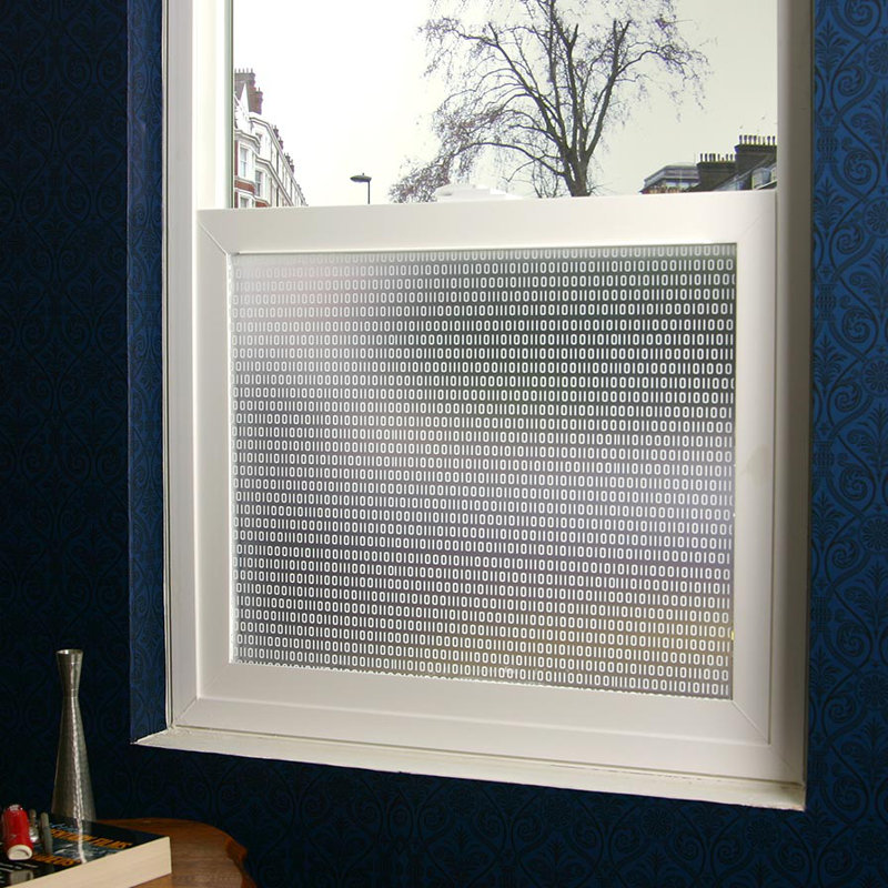 Film d'intimité pour fenêtre Bits and Bytes, 48 po x 84 po