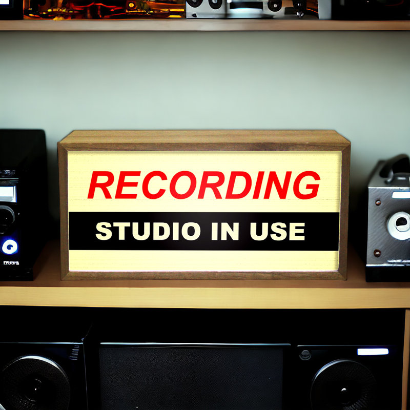Camberley Recording Studio In Use 15" LED Sign