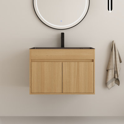 Meuble-lavabo simple 28 po avec comptoir en acier inoxydable 28 po