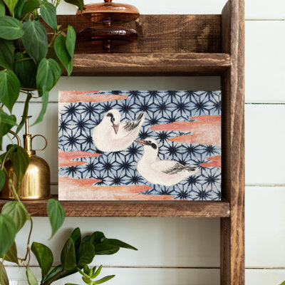 Denetria Contemporary Art Classic Retro Vintage Bird Wall Art - Wrapped Canvas Print