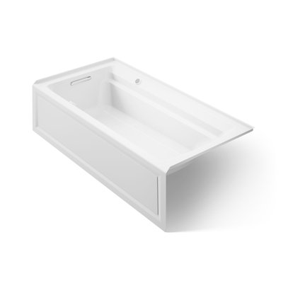Archer® 72-in X 36-in Integral Apron Heated Bubblemassage Air Bath with Bask Heated Surface and Left-hand Drain