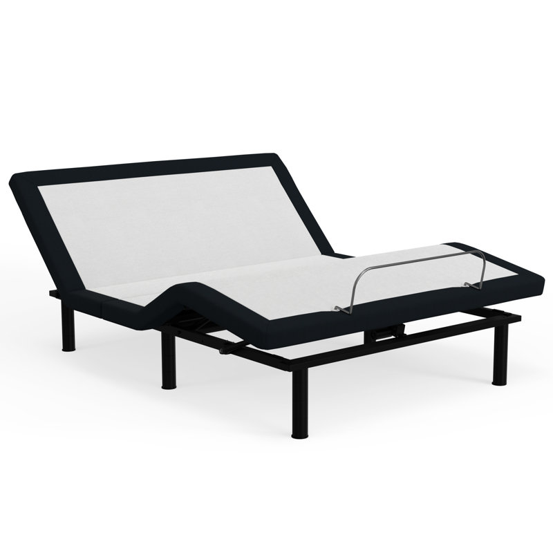 Base réglable modèle 3 pour un confort maximal, articulations de la tête et des pieds lisses, lit à distance en métal gris avec base sans fil, gris, expérience utilisateur améliorée