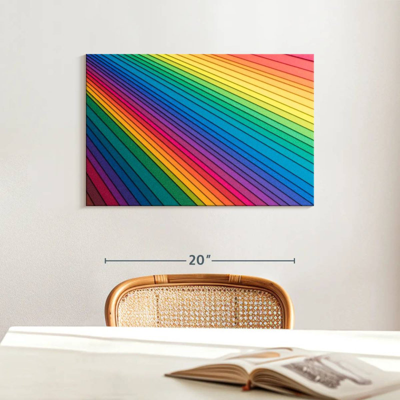 Hiltrud Rainbow Paper Stack, 16" H x 24" W