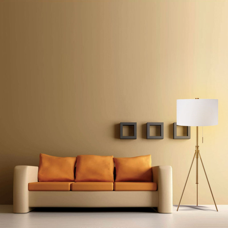 Lampe trépied réglable, Or brossé