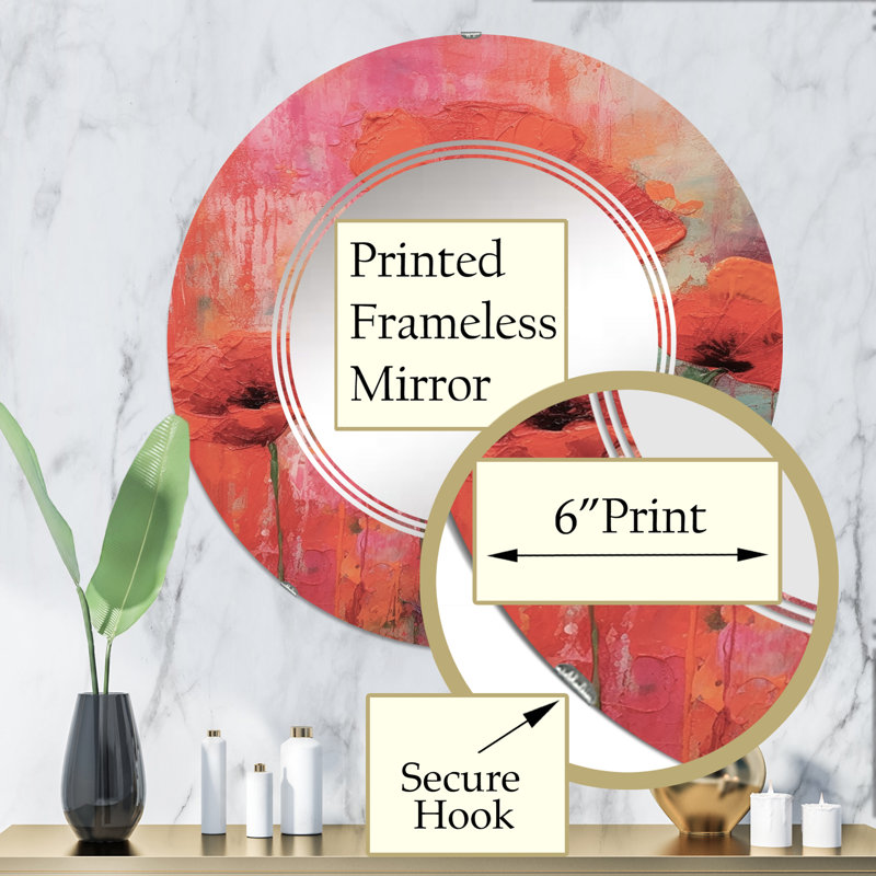 Miroir mural Augrave, 32 po x 32 po