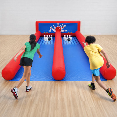 Jeu gonflable de jeu de quilles avec souffleur, boules de quilles et boules de quilles gonflables pour fêtes, événements et location
