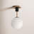 Drake Glass Semi Flush Mount
