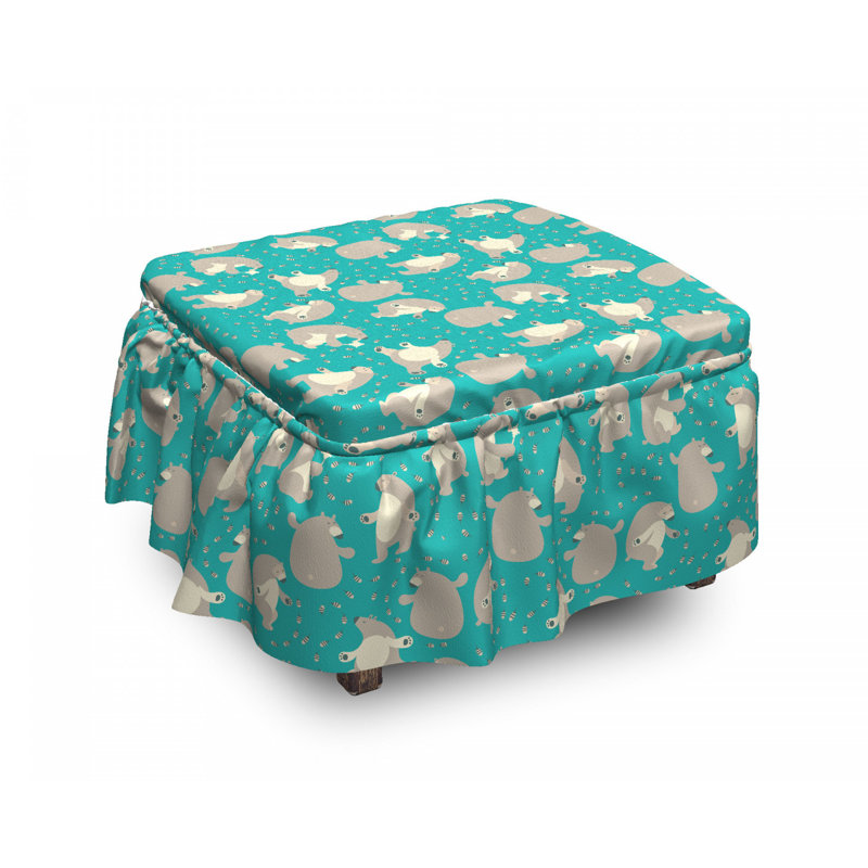 Housse pour repose-pieds animaux amusants et abeilles