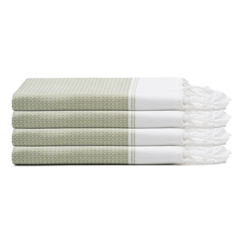 Ensemble de serviettes en coton Pria, Sage Green