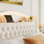 Ensemble de chambre à coucher 3 pièces, lit tapissier en velours avec tête de lit à DEL, 2 tables de chevet-662945901