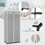 Chenoa 74cm Rolling Portable Wardrobe-120383826
