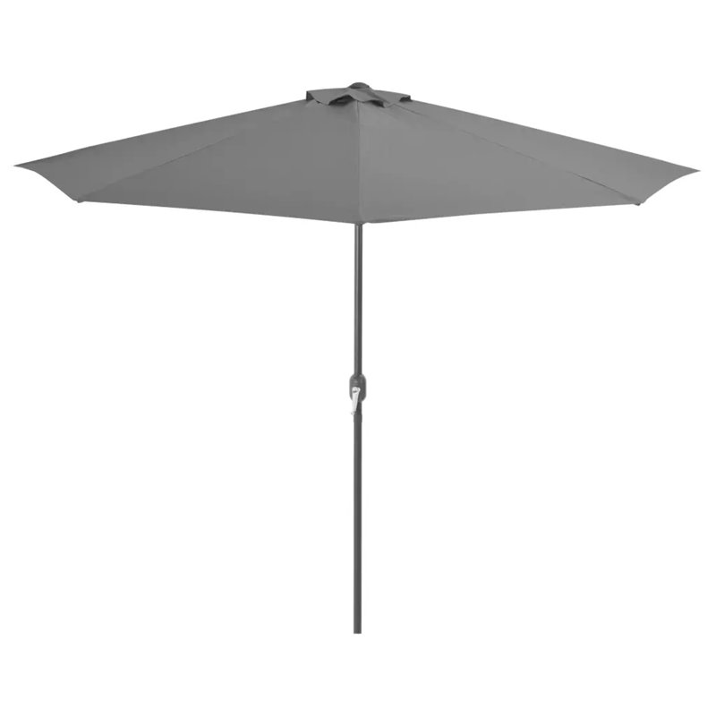 Hudson Oaks Balcony Parasol, Anthracite, 87.4" H x 106.3" W