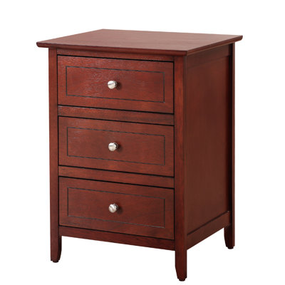 Transitional Cherry Nightstand For Bedrooms
