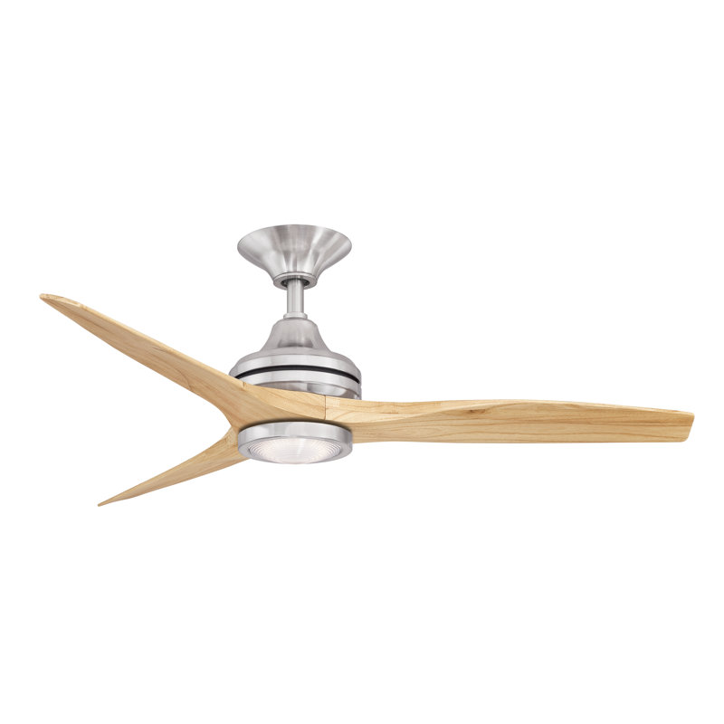 Ventilateur de plafond à DEL Spitfire, Nickel brossé