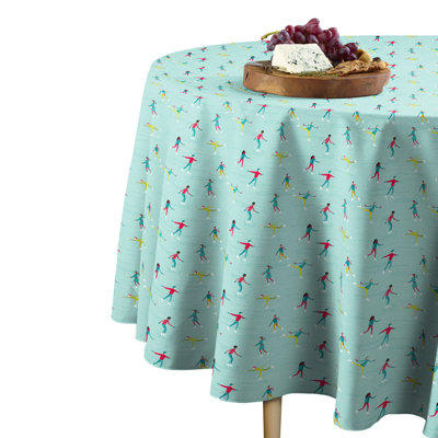 Kraft Geometric Round Tablecloth
