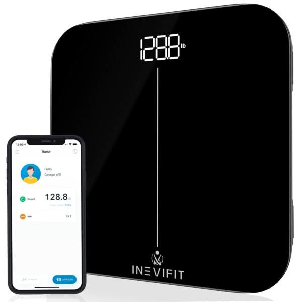 INEVIFIT | Smart Body Weight Scale, Black