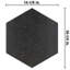 Palazzo Hex 14" x 16" Porcelain Stone Look Singular Floor and Wall Tile-72356077