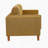 Corduroy Upholstered Square Arm Sofa With Wooden Legs-1015804378
