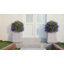 Boule de topiaire artificielle Adcock avec piquet - plante de buis artificielle résistante aux rayons UV pour porche extérieur et décoration de jardin - grand diamètre de 20 po-1785772476-1785772474