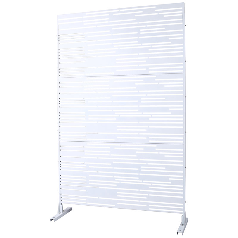 Écran d'intimité extérieur et intérieur H 76 po x l 48 po, Blanc