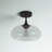 Keaon Glass Semi Flush Mount