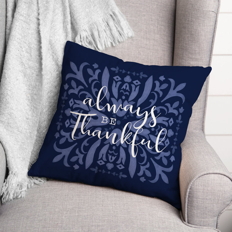 Floral Throw Pillow, 18" x 18"