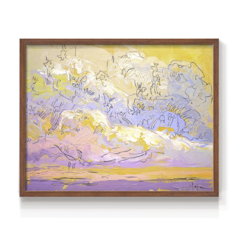 «Dreaming of You», reproduction encadrée, H 8 po x l 10 po, Noyer