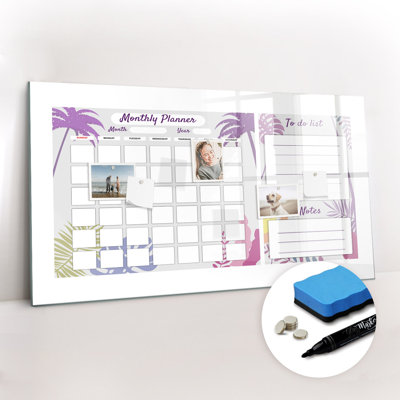 Magnetic Glass Dry Erase Board Bulletin Board