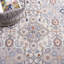 Tapis oriental gris / bleu en polypropylène / polyester tissé à la machine Burnettsville-1944968215