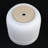 3-piece White Stoneware Planter Pot Set With Vertical Line Texture
