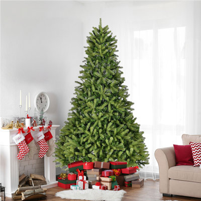 Arbre de Noël artificiel épinette en polyéthylène 9 pi avec support pliable Goza