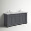 Meuble-lavabo double 72 po avec plateau en marbre Rea de Rea-1426791161