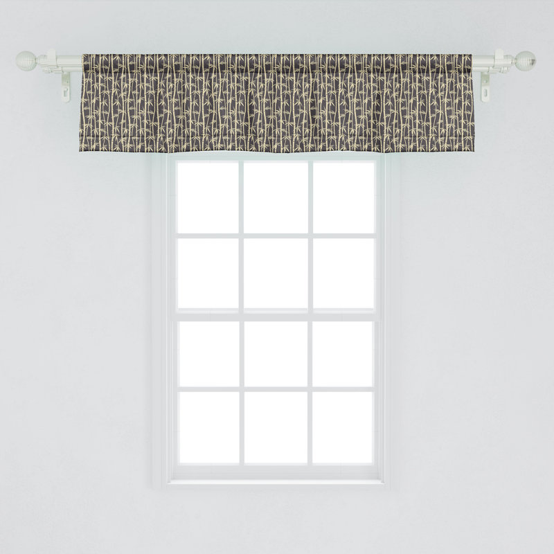 Ensemble de 2 cantonnières à motif jungle jungle Ambesonne, L 54 po x L 12 po