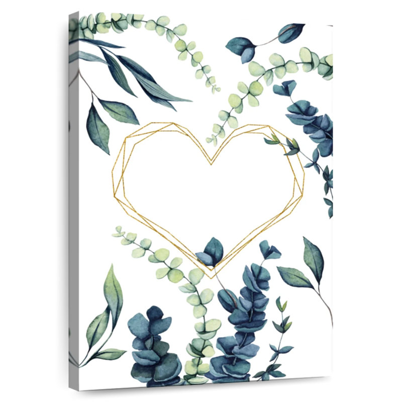 Hardie, eucalyptus et cœur, H 24 po x l 16 po