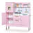 Pretend Play Kitchen Wooden Toy Set for Kids w/Lights & Sounds, Utensils, Oven, Microwave, Gift for Boys Girls Age 3+-116247553