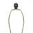 Table Lamp - 27"H, Grey Resin Material