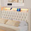 Lit escamotable avec rangement à oreilles et velours Glastonbury-840465118-840465105