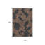 Tapis intérieur lavable abstrait 9 pi x 12 pi chocolat et gris anthracite