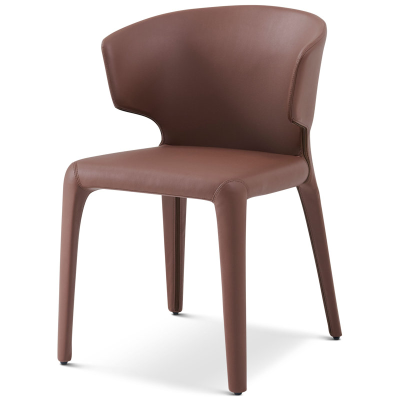 Milan Upholstered Dining Chair, Brown